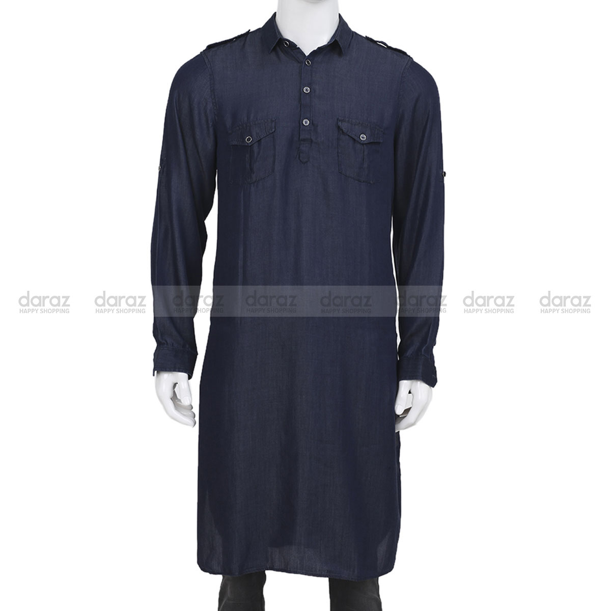 পুরুষদের জন্য ডেনিম কাবলি (নেভি কালার)